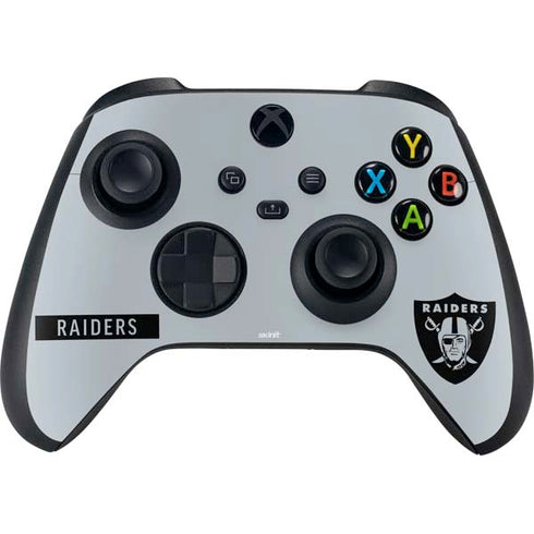 NFL Las Vegas Raiders Silver Performance Series Xbox Series X Bundle Skin