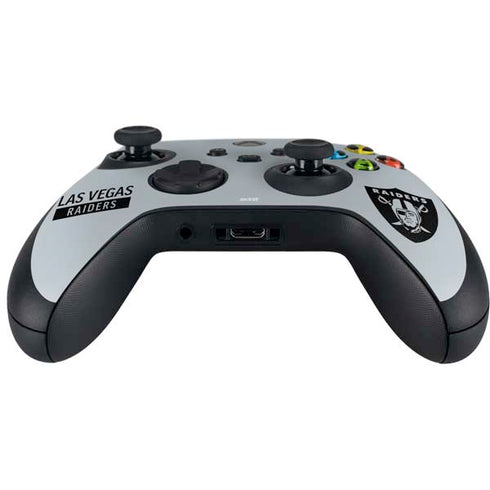 NFL Las Vegas Raiders Silver Performance Series Xbox Series X Controller Skin