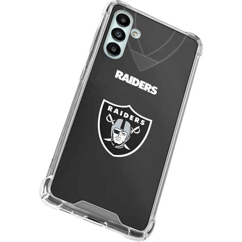 NFL Las Vegas Raiders Team Jersey Galaxy A13 5G Clear Case