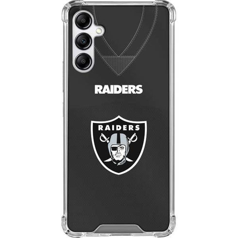 NFL Las Vegas Raiders Team Jersey Galaxy A14 5G Clear Case