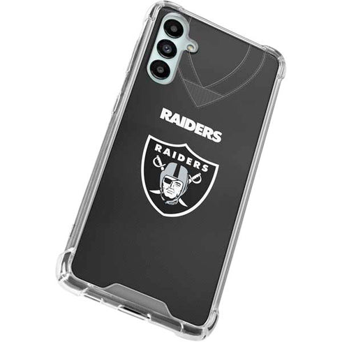 NFL Las Vegas Raiders Team Jersey Galaxy A15 5G Clear Case