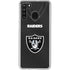 NFL Las Vegas Raiders Team Jersey Galaxy A21 Clear Case