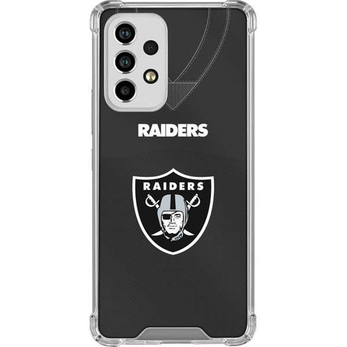 NFL Las Vegas Raiders Team Jersey Galaxy A53 5G Clear Case