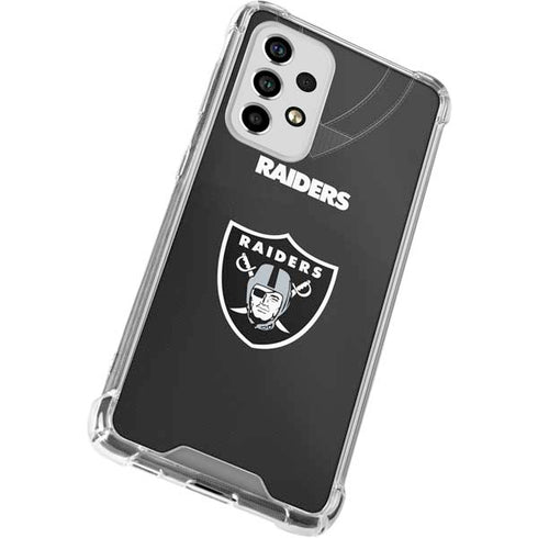 NFL Las Vegas Raiders Team Jersey Galaxy A53 5G Clear Case