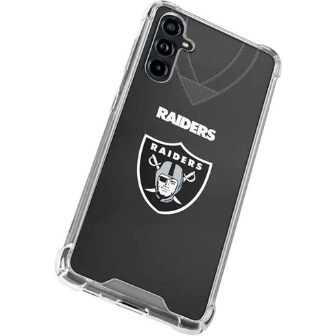 NFL Las Vegas Raiders Team Jersey Galaxy A54 5G Clear Case