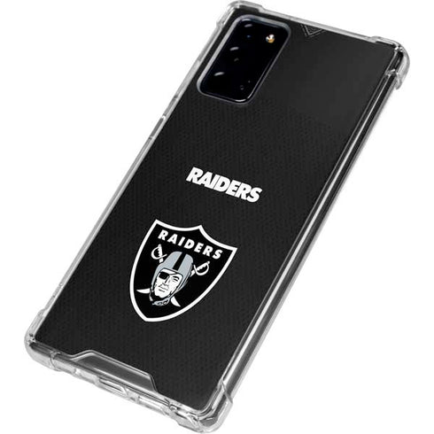NFL Las Vegas Raiders Team Jersey Galaxy Note20 5G Clear Case