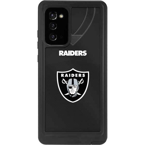 NFL Las Vegas Raiders Team Jersey Galaxy Note20 5G Waterproof Case