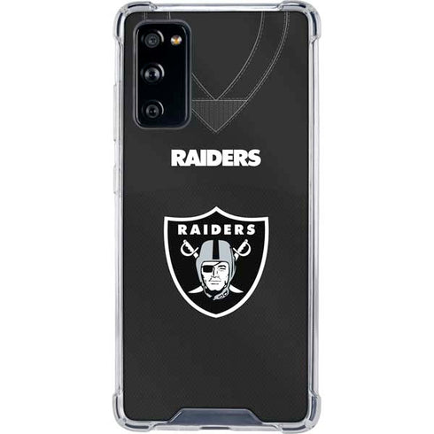 NFL Las Vegas Raiders Team Jersey Galaxy S20 FE Clear Case