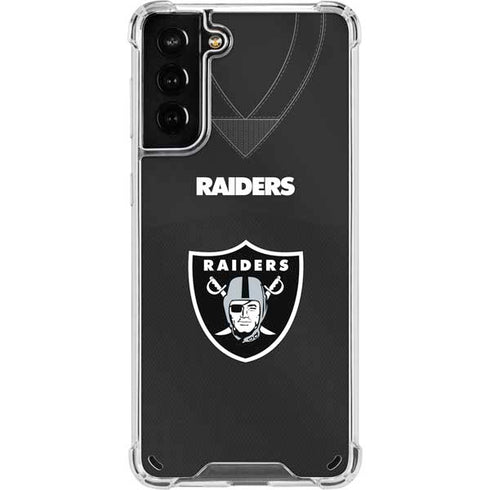 NFL Las Vegas Raiders Team Jersey Galaxy S21 Plus 5G Clear Case