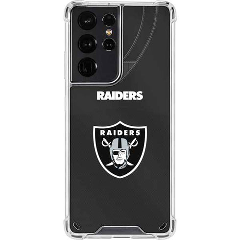 NFL Las Vegas Raiders Team Jersey Galaxy S21 Ultra 5G Clear Case