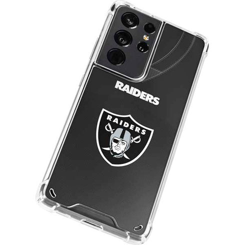NFL Las Vegas Raiders Team Jersey Galaxy S21 Ultra 5G Clear Case