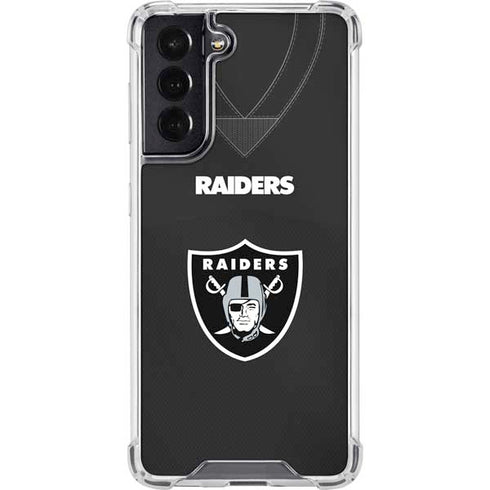 NFL Las Vegas Raiders Team Jersey Galaxy S22 Clear Case