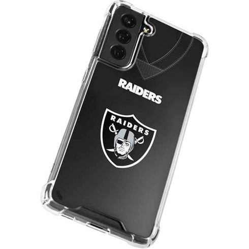 NFL Las Vegas Raiders Team Jersey Galaxy S22 Clear Case