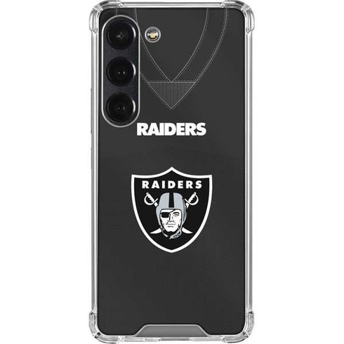 NFL Las Vegas Raiders Team Jersey Galaxy S23 Clear Case