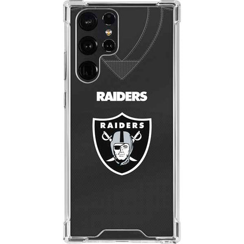 NFL Las Vegas Raiders Team Jersey Galaxy S24 Ultra Clear Case