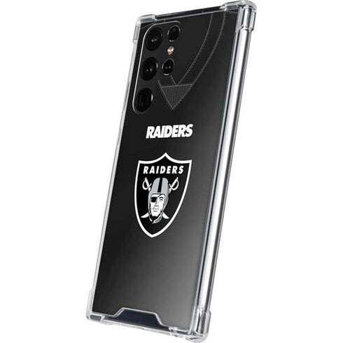 NFL Las Vegas Raiders Team Jersey Galaxy S24 Ultra Clear Case