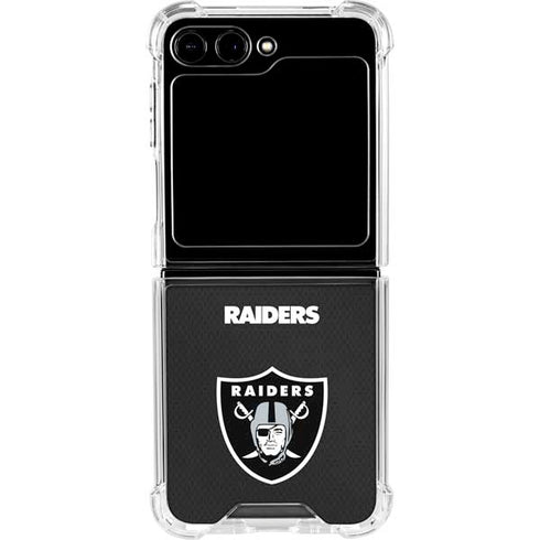 NFL Las Vegas Raiders Team Jersey Galaxy Z Flip5 5G Clear Case