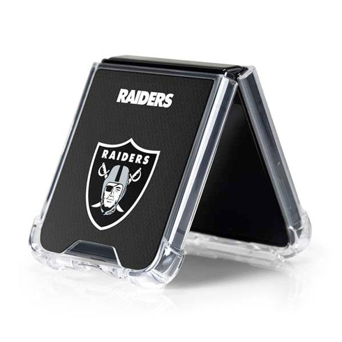 NFL Las Vegas Raiders Team Jersey Galaxy Z Flip5 5G Clear Case