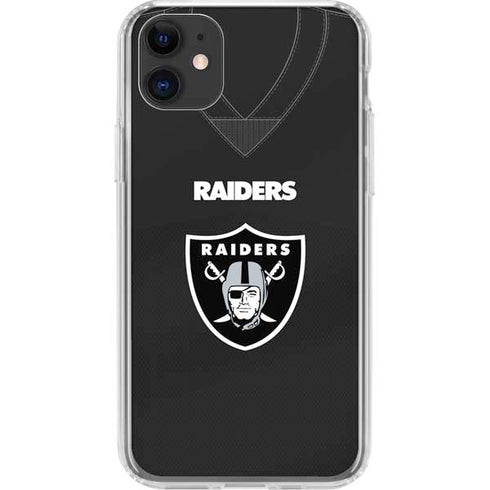 NFL Las Vegas Raiders Team Jersey iPhone 11 Clear Case