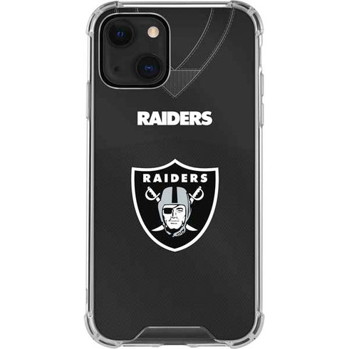NFL Las Vegas Raiders Team Jersey iPhone 15 Plus Clear Case