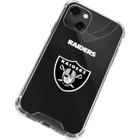 NFL Las Vegas Raiders Team Jersey iPhone 15 Plus Clear Case