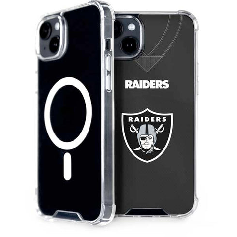 NFL Las Vegas Raiders Team Jersey iPhone 15 Plus MagSafe Case