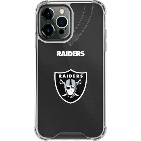 NFL Las Vegas Raiders Team Jersey iPhone 15 Pro Max Clear Case