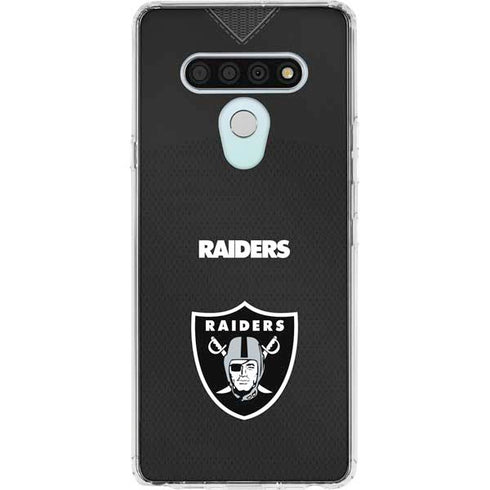 NFL Las Vegas Raiders Team Jersey LG Stylo 6 Clear Case
