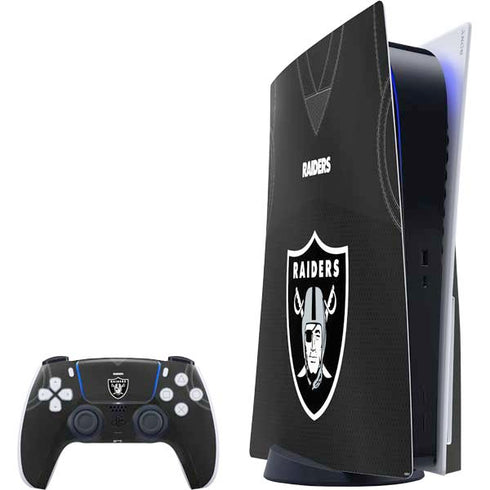 NFL Las Vegas Raiders Team Jersey PS5 Bundle Skin