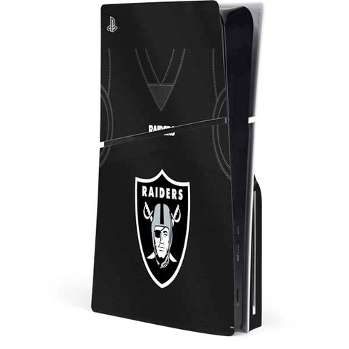 NFL Las Vegas Raiders Team Jersey PS5 Slim Disk Console Skin