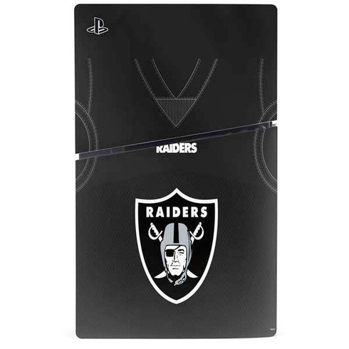 NFL Las Vegas Raiders Team Jersey PS5 Slim Digital Edition Console Skin