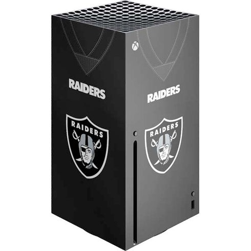 NFL Las Vegas Raiders Team Jersey Xbox Series X Console Skin