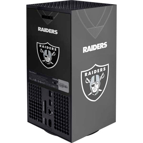 NFL Las Vegas Raiders Team Jersey Xbox Series X Console Skin