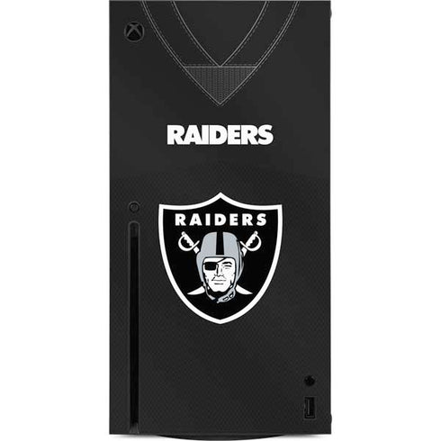 NFL Las Vegas Raiders Team Jersey Xbox Series X Console Skin
