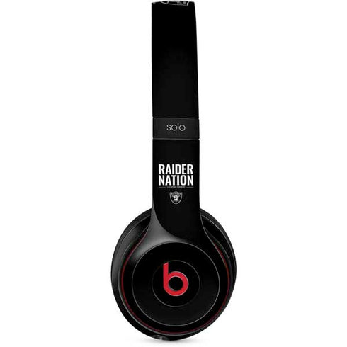 NFL Las Vegas Raiders Team Motto Beats Solo 2 Wireless Skin