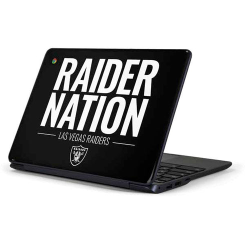 NFL Las Vegas Raiders Team Motto Samsung Chromebook Skin