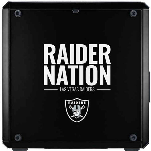 NFL Las Vegas Raiders Team Motto Cooler Master MasterBox Q300L Mini Tower Skin