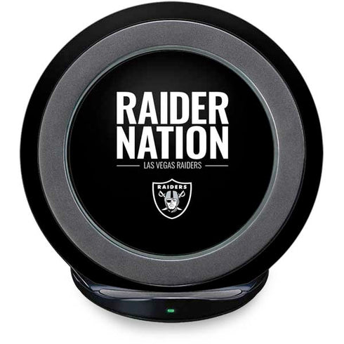 NFL Las Vegas Raiders Team Motto Fast Charge Wireless Charging Stand Skin