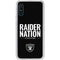 NFL Las Vegas Raiders Team Motto Galaxy A10e Clear Case