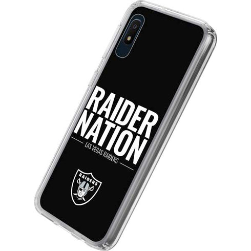 NFL Las Vegas Raiders Team Motto Galaxy A10e Clear Case