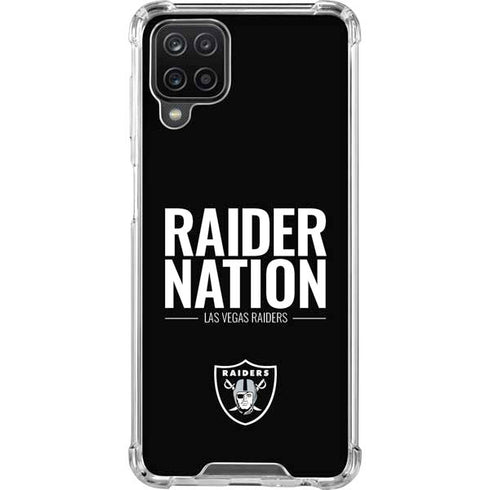 NFL Las Vegas Raiders Team Motto Galaxy A12 Clear Case