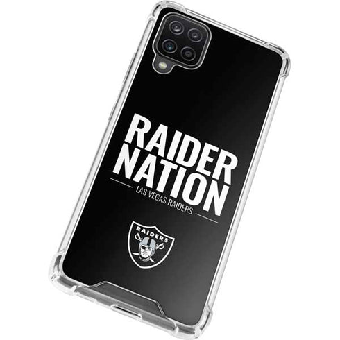 NFL Las Vegas Raiders Team Motto Galaxy A12 Clear Case