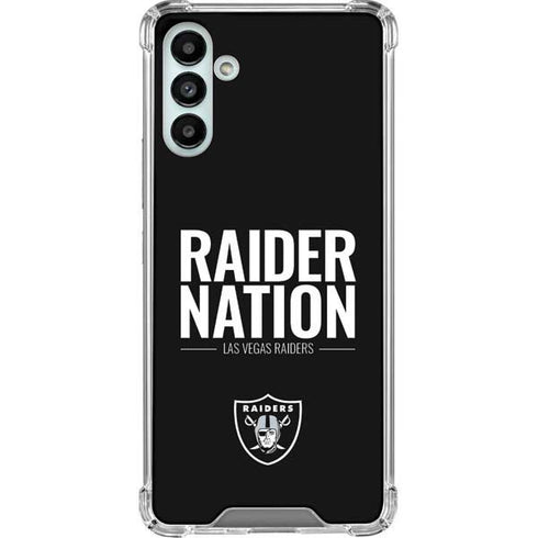NFL Las Vegas Raiders Team Motto Galaxy A13 5G Clear Case