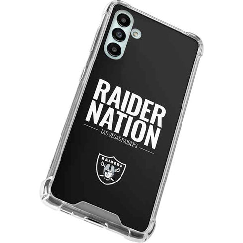 NFL Las Vegas Raiders Team Motto Galaxy A13 5G Clear Case