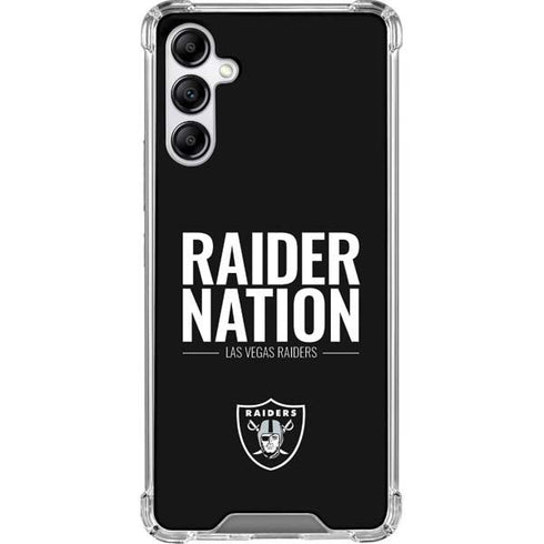 NFL Las Vegas Raiders Team Motto Galaxy A14 5G Clear Case