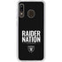 NFL Las Vegas Raiders Team Motto Galaxy A20 Clear Case