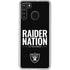 NFL Las Vegas Raiders Team Motto Galaxy A21 Clear Case