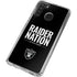 NFL Las Vegas Raiders Team Motto Galaxy A21 Clear Case