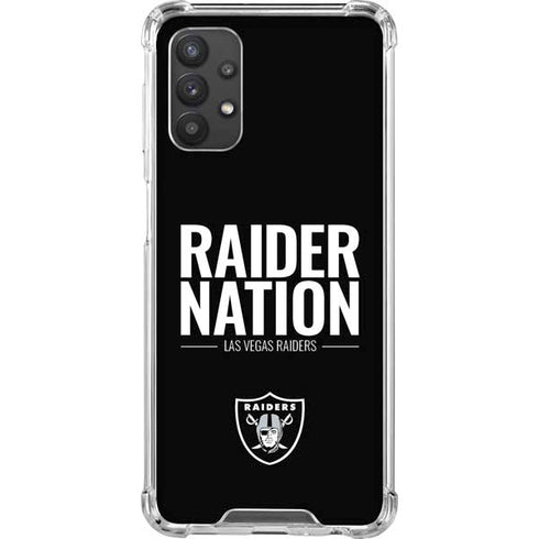 NFL Las Vegas Raiders Team Motto Galaxy A32 5G Clear Case