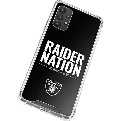 NFL Las Vegas Raiders Team Motto Galaxy A32 5G Clear Case